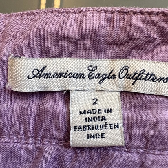 American Eagle Outfitters Cotton Blend Coquette Purple Lace Mini Skirt size XS - Picture 5 of 8